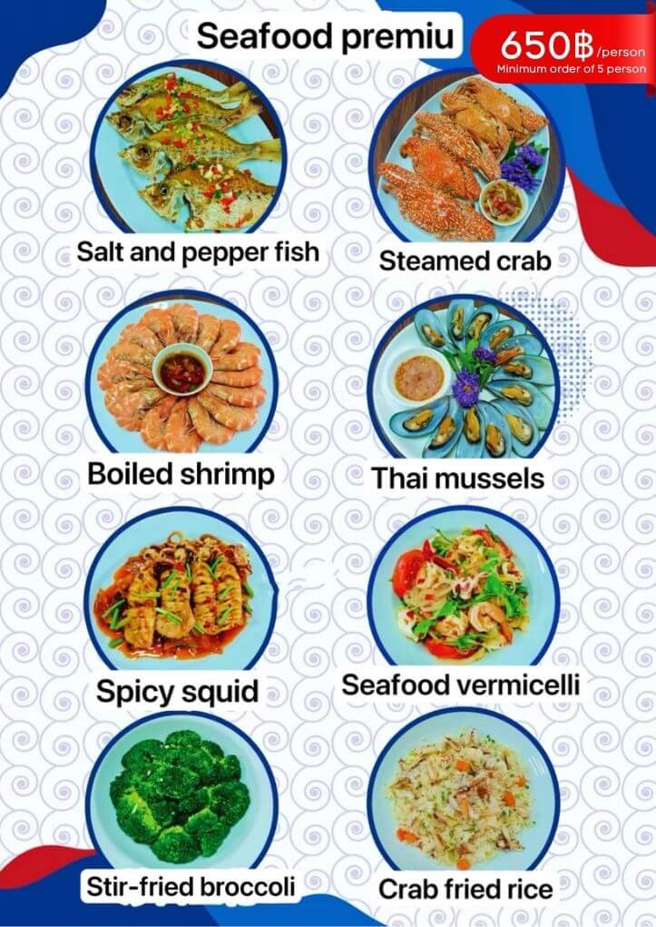 Seafood Menu